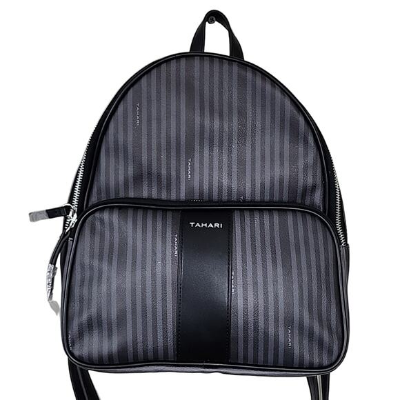 NWT Tahari Pinstripe Backpack - Picture 1 of 5